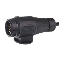 PRZEWÓD SPIRALNY 13/12V WTYCZKI PLASTIKOWE,  8 ŻYŁ, DŁG ROBOCZA MAX 3M