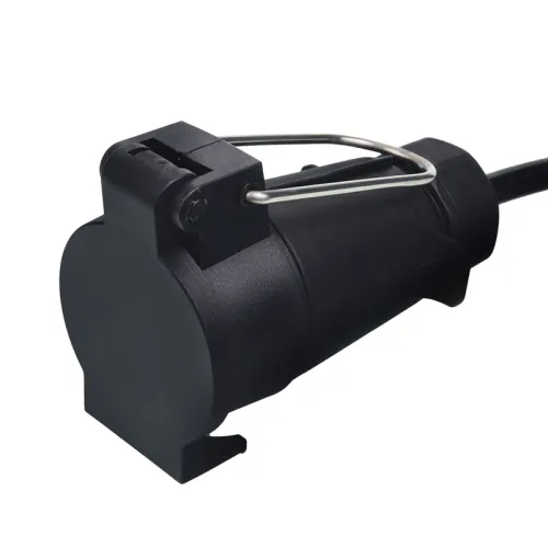 PRZEWÓD SPIRALNY 7/12V WTYCZKA/GNIAZDO PLASTIKOWE, DŁG ROBOCZA 1,6M