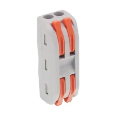 GMP GMPSE2T — SZYBKOZŁĄCZKI ELEKTRYCZNE 2-TOROWE PRZELOTOWE, ZACISKOWE, DRUT DO 2,5MM2, 10SZT/...