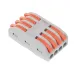 SZYBKOZŁĄCZKI ELEKTRYCZNE 4-TOROWE PRZELOTOWE, ZACISKOWE, DRUT DO 2,5MM2, 10SZT/OPAKOWANIE