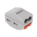 SZYBKOZŁĄCZKI ELEKTRYCZNE  2 ZŁĄCZA ZACISKOWE, DRUT DO 2,5MM2, 10SZT/OPAKOWANIE