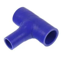 ŁĄCZNIK SILIKONOWY TYP-T FI  25X45X45MM, L=105X60MM NIEBIESKI