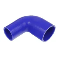KOLANKO SILIKONOWE FI  57/89MM, KĄT 90° L=100X100MM, NIEBIESKIE