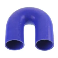 KOLANKO SILIKONOWE FI  63MM, KĄT 180° L=520X520MM, NIEBIESKIE