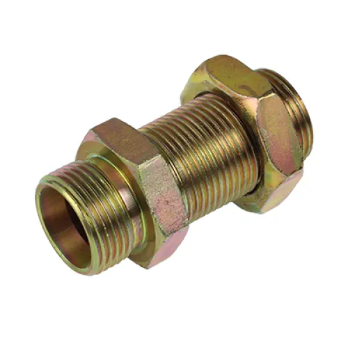 ZŁĄCZKA M22X1,5/M22X1,5 (GRODZIOWA) Z PRZECIWNAKRĘTKĄ, BB 22/22