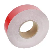 TAŚMA ODBLASKOWA W ROLCE 50MB CZERWONA, I GENERACJA, CIĄGŁA, KONTUROWA