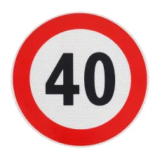 GMP GMPTWY103 — NALEPKA (NAKLEJKA) LIMIT PRĘDK.-  40KM/H FI 200MM, KLASA I