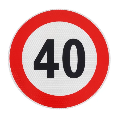 NALEPKA (NAKLEJKA) LIMIT PRĘDK.-  40KM/H FI 200MM, KLASA I