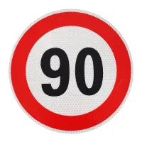 NALEPKA (NAKLEJKA) LIMIT PRĘDK.-  90KM/H FI 200MM, KLASA I