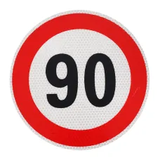  GMPTWY107 — NALEPKA (NAKLEJKA) LIMIT PRĘDK.-  90KM/H FI 200MM, KLASA I