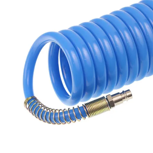 PRZEWÓD SPIRALNY KOMPRESORA 20M (PU) 12X8MM, POLIURETAN - NIEBIESKI