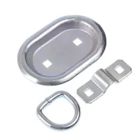 UCHWYT MOCOWANIA ŁADUNKU PODŁOGOWY PROSTOKĄTNY, WPUSZCZANY, 2 OTWORY MONTAŻOWE, 0,35T, 140MM X 100MM