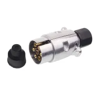 WTYCZKA 7/12V ALUMINIOWA, KONTAKTY SKRĘCANE, NAKRĘTKA  + NASADKA