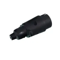 WTYCZKA 7/12V PLASTIKOWA KRÓTKA, KONTAKTY SKRĘCANE, GUMOWA NASADKA