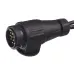 WIĄZKA ELEKTRYCZNA PRZYCZEPY, WTYCZKA 13/12V + PRZEWÓD 2X9M (2X5 ŻYŁ)