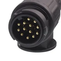 WIĄZKA ELEKTRYCZNA PRZYCZEPY, WTYCZKA 13/12V + PRZEWÓD 2X9M (2X5 ŻYŁ)