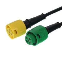WIĄZKA ELEKTRYCZNA PRZYCZEPY, WTYCZKA 13/12V, 2X BAJONET 5 PIN + PRZEWÓD 7,5M