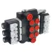 ROZDZIELACZ HYDRAULICZNY 3-SEKCYJNY Z50, 40L/MIN, STEROWANY ELEKTRYCZNIE 12V, WTYCZKI ELEKTRYCZNE W KOMPLECIE