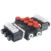ROZDZIELACZ HYDRAULICZNY 3-SEKCYJNY Z50, 40L/MIN, STEROWANY ELEKTRYCZNIE 24V, WTYCZKI ELEKTRYCZNE W KOMPLECIE