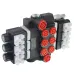 ROZDZIELACZ HYDRAULICZNY 3-SEKCYJNY Z50, 40L/MIN, STEROWANY ELEKTRYCZNIE 24V, WTYCZKI ELEKTRYCZNE W KOMPLECIE