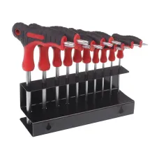 GMP GMPZKITT — ZESTAW KLUCZY IMBUSOWYCH TYPU TORX 10SZT + STOJAK, UCHWYT TYP T, BLISTER