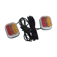 ZESTAW ŚWIATEŁ PRZYCZEPY  7,5M + 2,5M 42 LED, DYNAMICZNY KIERUNKOWSKAZ, MOCOWANIE NA MAGNES, HQ