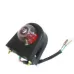 LAMPA OBRYSOWA BIAŁO-CZERWONA TRÓJKĄTNA, 12V-5W, GUMOWA