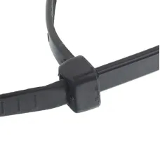GMP HT-200 — OPASKI ZACISKOWE ODPINANE 200X4,8MM CZARNE, PLASTIKOWE, 100SZT/OPAKOWANIE