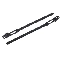 OPASKI ZACISKOWE UWALNIANE 220X7,6MM CZARNE, PLASTIKOWE 100SZT/OPAKOWANIE