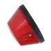 LAMPA OBRYSOWA CZERWONA NISKA PRZYCZEPA, FI 92MM, H=52MM