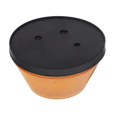 KLOSZ-MOT JLO-1P — LAMPA OBRYSOWA POMARAŃCZOWA NISKA PRZYCZEPA, FI 92MM, H=52MM