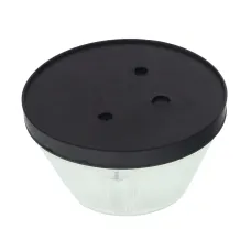 KLOSZ-MOT JLO-1 B — LAMPA OBRYSOWA BIAŁA NISKA PRZYCZEPA, FI 92MM, H=52MM