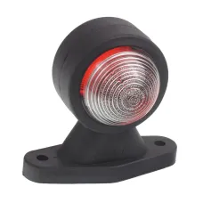 KLOSZ-MOT JLO-4.A — LAMPA OBRYSOWA BIAŁO-CZERWONA NA WYSIĘGNIKU PROSTYM, L/P, KRÓTKA , 12/24V