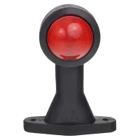 LAMPA OBRYSOWA BIAŁO-CZERWONA NA WYSIĘGNIKU PROSTYM, L/P, DŁUGA , 12/24V