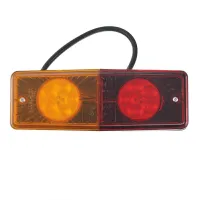 LAMPA TYLNA ZESP. 2-SEGM. L/P PRZYCZEPKA PROSTOKĄTNA, DIODOWA, Z PRZEWODEM,12/24V