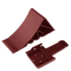  K0572K — KLIN POD KOŁA L=225MM PLASTIKOWY CZERWONY, OBCIĄŻENIE DO 1,6T + MOCOWANIE