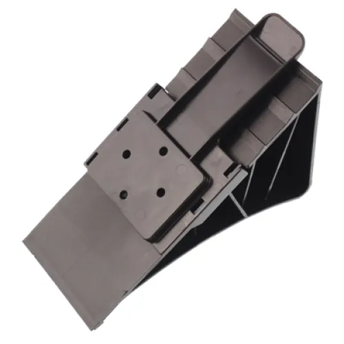 KLIN POD KOŁA L=225MM PLASTIKOWY CZARNY, OBCIĄŻENIE DO 1,6T + MOCOWANIE