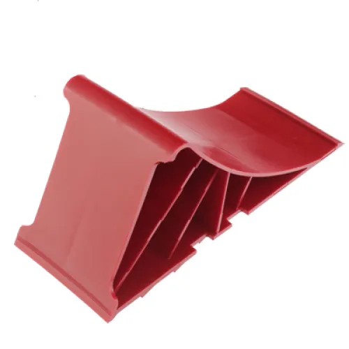 KLIN POD KOŁA L=225MM PLASTIKOWY CZERWONY, OBCIĄŻENIE DO 1,6T