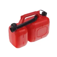 KANISTER PLASTIKOWY DWUKOMOROWY  5L+ 2L - CZERWONY