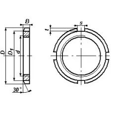 GMP KM04 — NAKRĘTKA ŁOŻYSKOWA M20X1,0  (KM04) DIN 981 - C-360