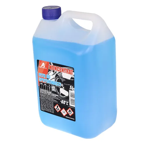 KONCENTRAT PŁYNU DO SPRYSKIWACZY  5L DO -60°C, ZIMOWY, METANOL