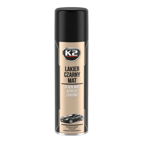LAKIER 0,5L - CZARNY MAT - K2