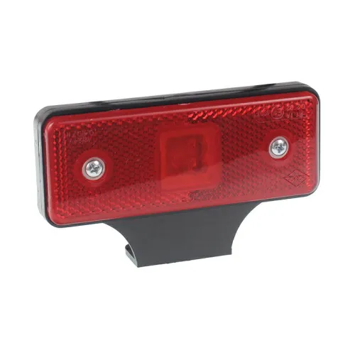 LAMPA OBRYSOWA CZERWONA DIODOWA Z UCHWYTEM, 12/24V