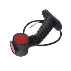 HORPOL LD2030 — LAMPA OBRYSOWA BIAŁO-CZERW.-POM. DIODOWA NA WYSIĘG. UKOŚNYM, DŁUGA, PRAWA, 12/24...