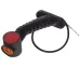 LAMPA OBRYSOWA BIAŁO-CZERW.-POM. DIODOWA NA WYSIĘG. UKOŚNYM, DŁUGA, LEWA, 12/24V