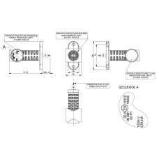 HORPOL LD2039 — LAMPA OBRYSOWA BIAŁO-CZERW.-POM. DIODOWA NA WYSIĘG. PROSTYM, DŁUGA, 12/24V