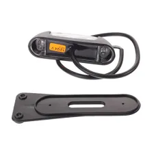 HORPOL LD2167 — LAMPA OBRYSOWA BIAŁO-CZERW.-POM. DIODOWA WISZĄCA NA GUMIE, 12/24V