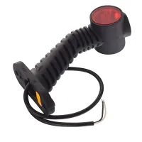 LAMPA OBRYSOWA BIAŁO-CZERW.-POM. DIODOWA NA WYSIĘG. UKOŚNYM, DŁUGA, PRAWA, 12/24V