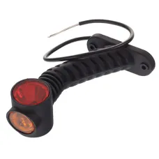 HORPOL LD2175 — LAMPA OBRYSOWA BIAŁO-CZERW.-POM. DIODOWA NA WYSIĘG. UKOŚNYM, DŁUGA, LEWA, 12/24V