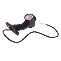 LAMPA OBRYSOWA BIAŁO-CZERW.-POM. DIODOWA NA WYSIĘG. UKOŚNYM, KRÓTKA, PRAWA,12/24V